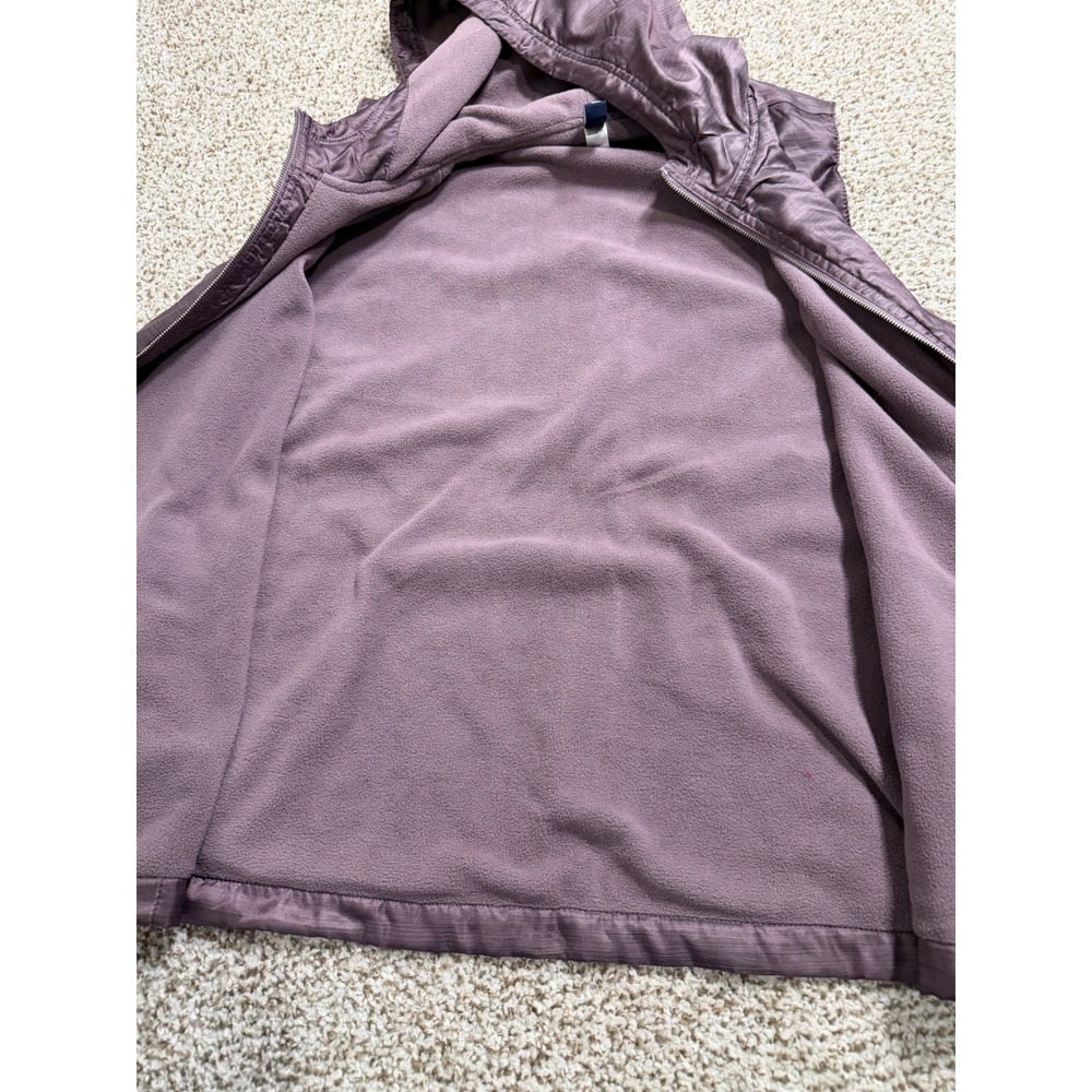Gear for Sports Womens Plum Purple Hooded Fleece Lined Full Zip Vest XL - Picture 6 of 11
